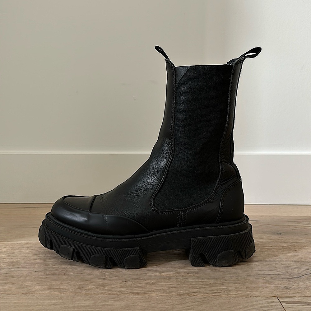 Ganni leather boots